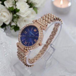 Luxury Swarovski Party Wear Bridal Bracelet Watch for Women