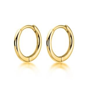 1 Pairs Punk Stainless Steel Men Women Round Street Hip Hop Earrings