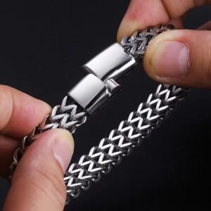 Trendy Magnetic Clasp Stainless Steel Chain Bracelet