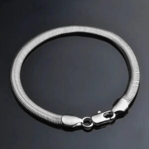 Sleek Silver Snake Chain Bracelet