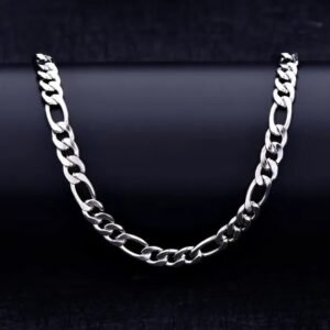 Silver Chunky Figaro Necklace for Men